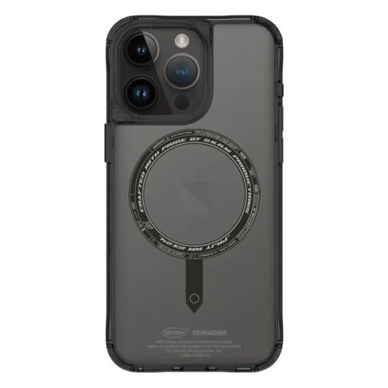 Cover Iphone 15 Pro Max Saido Mag-Charge + Kado Magnetic Cardholder - Black